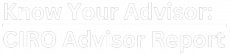 Know Your Advisor White